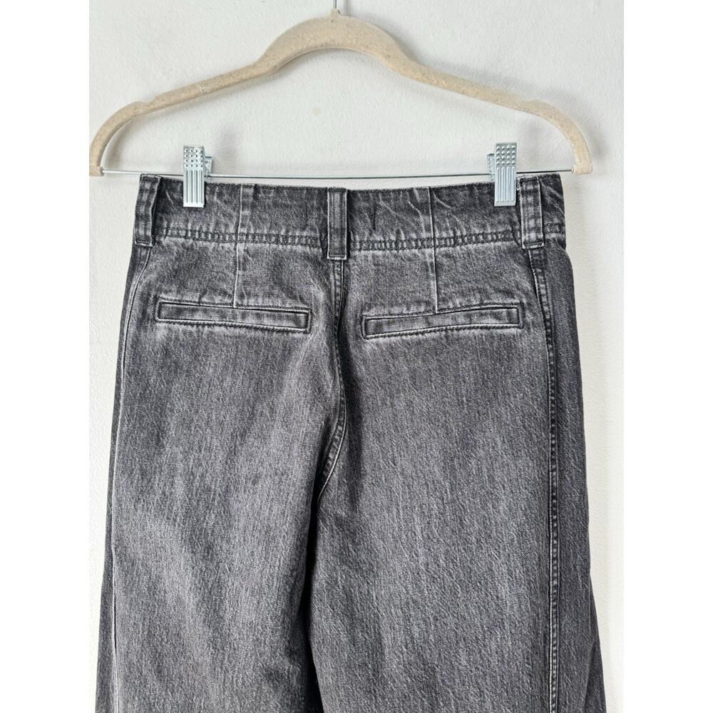 NWT Madewell Tapered Denim Trousers Robles Black Wash Size 24 - Picture 8 of 11